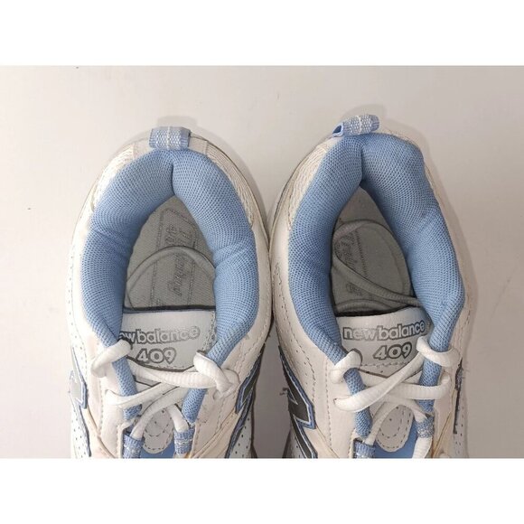 New Balance Shoes Womens 10 B 409 Athletic Running Sneakers WX409WL White Blue - Picture 4 of 12